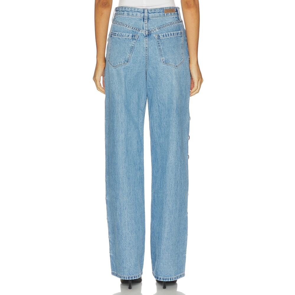 BLANKNYC The Franklin Wide Leg Studded Jeans Size 30 Y2K 90s Glam - Picture 16 of 16